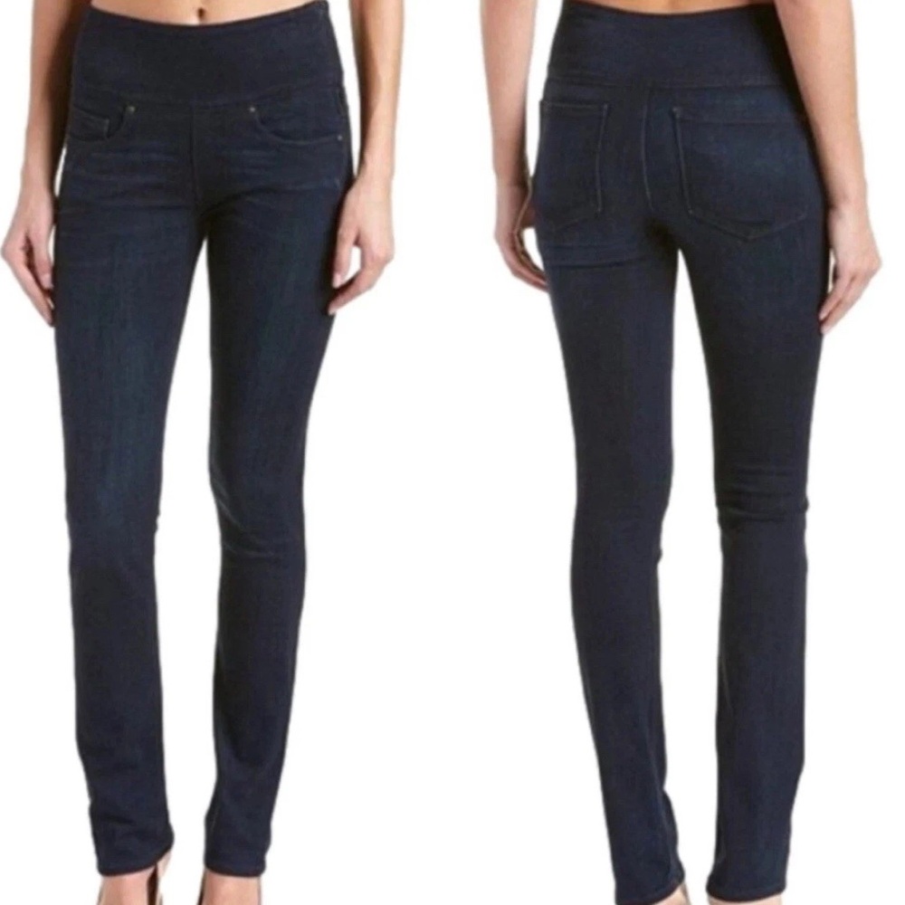 SPANX Alexia Ready To Wow Women's Jeggings Waxed Black Denim - 28